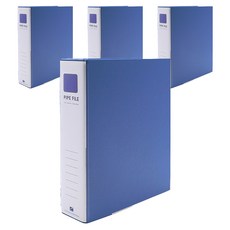 Heemang 2孔管夾式活頁夾 A4 6X7 素面 Br467, 天空藍, 4個