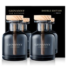 GIOVANNY 차량용 방향제 150ml, 라임바질 + 만다린, 2개