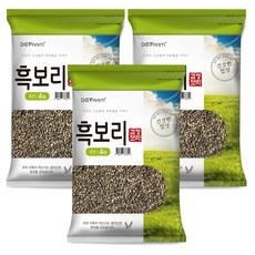 건강한밥상 국산 흑보리쌀, 4kg, 3개