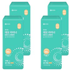 WHITE 消臭護墊, 4包, 一般型(15cm), 81片