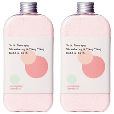 나띵프로젝트 오감목욕 버블 입욕제 핑크 일랑일랑향, 230g, 2개