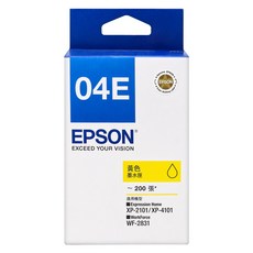 EPSON 台灣公司貨 正品墨水匣 C13T04E450, 黃色, 1個