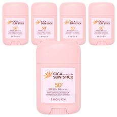 足夠的 Cica 防曬棒 SPF50+ PA++++, 20g, 5個