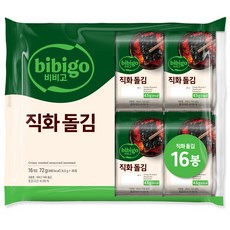 비비고 직화 돌김, 4.5g, 16개
