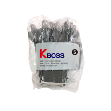 K-BOSS PU半塗層頂部指尖手套兩面套組S, 灰色的, 50套