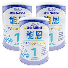 NAN 能恩 嬰兒配方奶粉 1號 0~12個月, 800g, 3罐