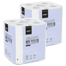 GANGBLY LIFE 廚房紙巾 150抽, 4捲, 2個