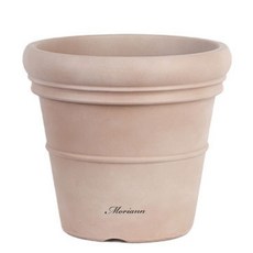 MORIANN 米蘭諾塑膠花盆 3834, 摩卡色, 1個