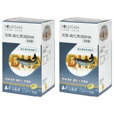 永信藥品 活泉 深海純化魚油DHA軟膠囊 維生素E添加配方, 90顆, 2罐