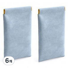 Healthy Dot 彩色簡約眼鏡袋, 藍色, 6個