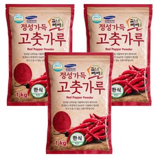 일년래래 중국산 한식용 고춧가루, 1kg, 3개