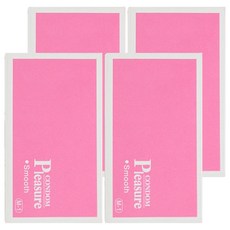 PLEASURE 樂趣 平面裝保險套, 12入, 4盒