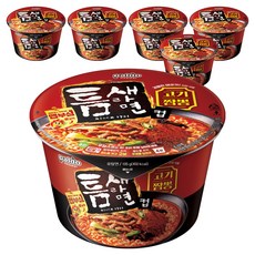 Teumsae 縫隙拉麵 肉海鮮炒碼麵杯裝 105g, 6個