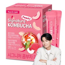 NutriD-Day 水蜜桃風味康普茶沖泡粉隨身包, 5g, 30條, 1盒