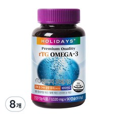 HOLIDAYS rTG Omega-3, 90錠, 8個