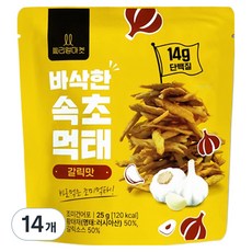 씨리얼마켓 속초 먹태 갈릭맛, 25g, 14개