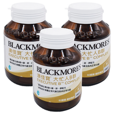 BLACKMORES 澳佳寶 大忙人B群 含8種維生素B群+維生素C 鎂鋅鉀配方, 60顆, 3罐