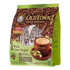 OLDTOWN WHITE COFFEE 舊街場白咖啡 3合1天然蔗糖白咖啡, 32.5g, 15條, 1袋