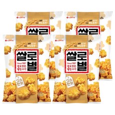 LOTTE 樂天 星星造型米果 原味, 156g, 4包