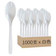 SEAHWA Prime 衛生免洗湯匙 白色, 1箱, 1000支