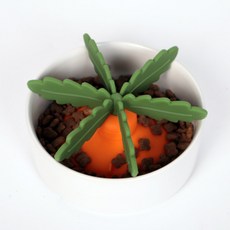 딩동펫 반려동물 당근 급체방지 슬로우 피더, 오렌지, 1개