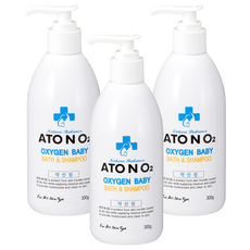 ATONO2 活氧寶寶沐浴洗髮露 柑橘, 300g, 3個