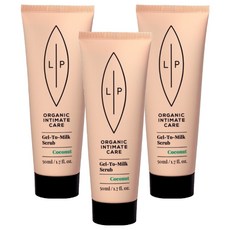 Lip Intimate Care 椰子牛奶磨砂凝露, 3個, 50ml