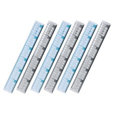 ibis 30cm 橫豎格線尺, 隨機出貨, 6個