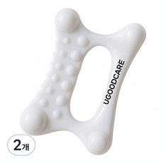 Yugoodcare 陶瓷臉部身體刮痧按摩器, 2個, 白色
