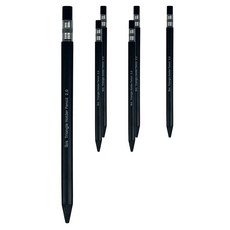 아이비스 노크식 삼각 홀더 펜슬 2B, 블랙, 6개