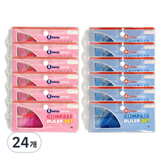 ibis 三角尺圓規組, 隨機出貨, 24個