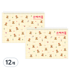 아이비스 스케치북 테디베어, 8절, 12개, 25매