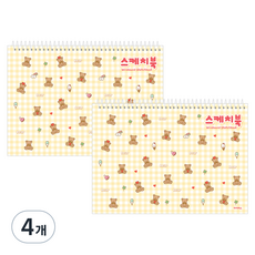 아이비스 스케치북 테디베어, 8절, 4개, 25매