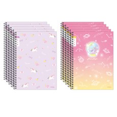 ibis 女童閱讀書籍心得本 SP11757 2款 5入組, 獨角獸，太空球, 1套