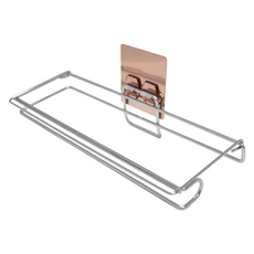 Easy 易立家 304不鏽鋼廚房紙巾架 不鏽鋼架31 x 9 x 6.5cm + 貼片8 x 8cm 235g, 透明, 1組