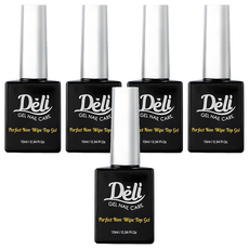 Deli Beauty Perfect 免清上層美甲凝膠, 單一顏色, 10ml, 5個