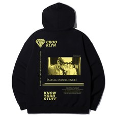 CROOKLYN 黃色 Uncle Warrior 印花連帽衫 HRL842