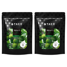 TACO 零糖梅子冰茶粉, 1kg, 1入, 2個