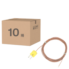 OMEGA Engineering K型熱電偶測溫線 回溫爐/高溫用 GGK30 K頭 + 線 + 點焊 30cm, 10捲