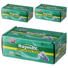 레이맥스 알카라인 건전지 AAA, 60개입, 3개