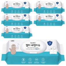 MyBEE 清潔濕紙巾附蓋型, 6包