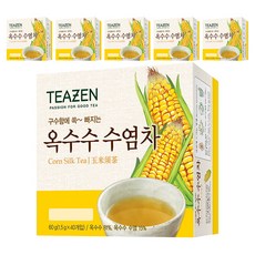 티젠 구수한 맛에 쏙빠지는 옥수수수염차, 1.5g, 40개입, 6개