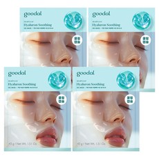 goodal 魚腥草玻尿酸舒緩凝膠面膜, 1入, 4個