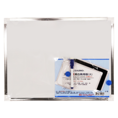 大豪 黑白兩用板 雙面書寫記事留言板, 大(30 x 40cm), 鋁框