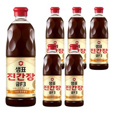 샘표 진간장 금F3, 860ml, 6개