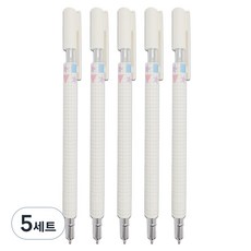 Mungudam 高級自動鉛筆 0.5mm 5入, 5套, 白色