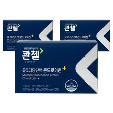콴첼 뮤코다당단백 콘드로이친 플러스, 60정, 3개
