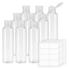 Vitabello 旅行用乳霜乳液分裝瓶 100ml+標籤貼紙, 單一顏色, 9個