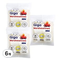 GIGA Mild款經典棉花糖, 90g, 6包