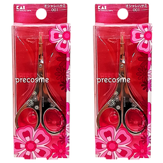 KAI 貝印 眉毛剪刀 HC-0910, 長刃, 2支